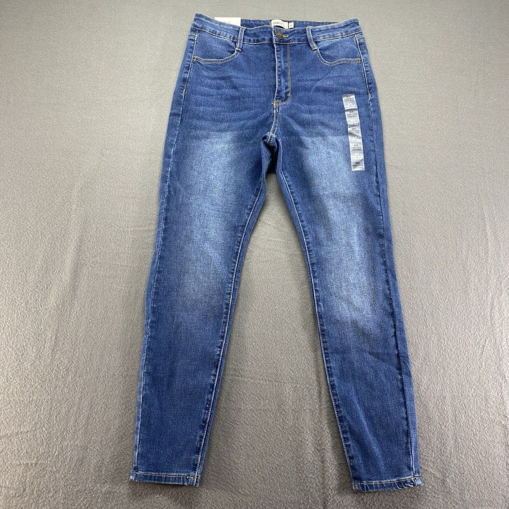 Rue21 Jeans Womens 8 Blue Ultimate Stretch‎ High Rise Hipster Outdoor NEW